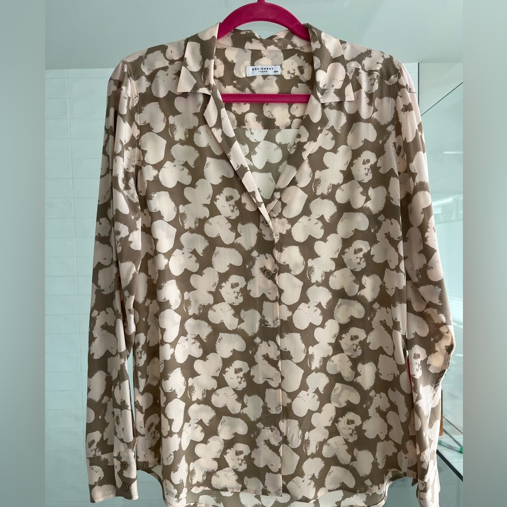 Equipment Heart Button Shirt